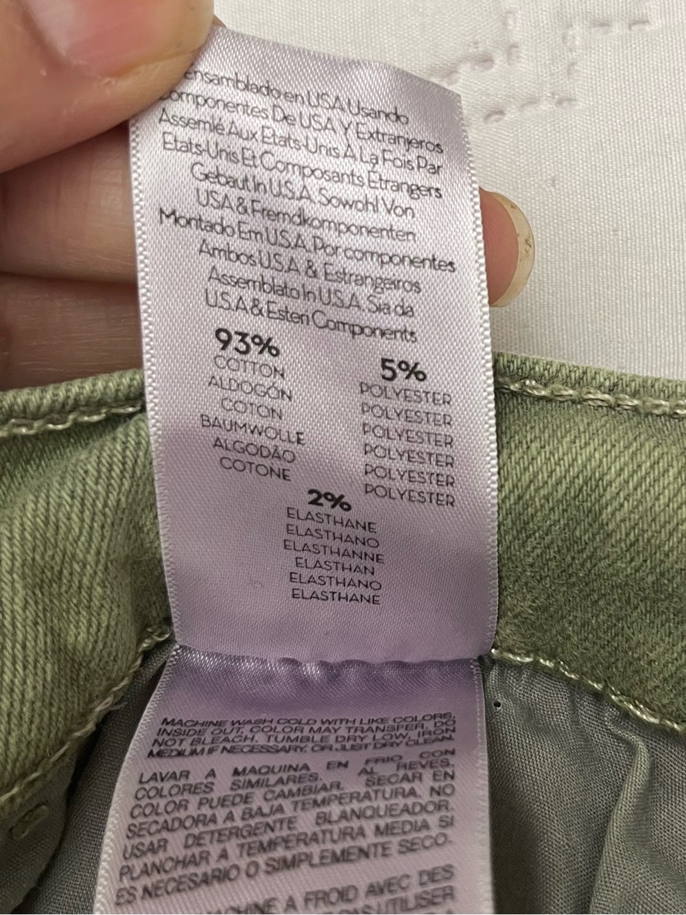 MOTHER The Hustler Ankle Fray Dark Olive Jeans - Picture 15 of 17